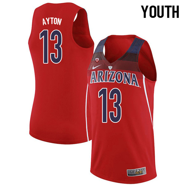2018 Youth #13 Deandre Ayton Arizona Wildcats College Basketball Jerseys Sale-Red